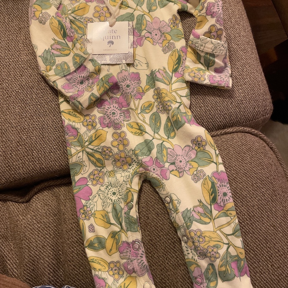 Cute floral footie